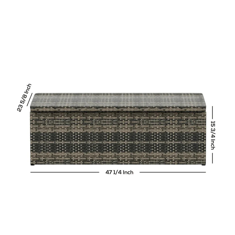 Ensemble de conversation d'extérieur 6 pièces Wess avec rangement et coussins