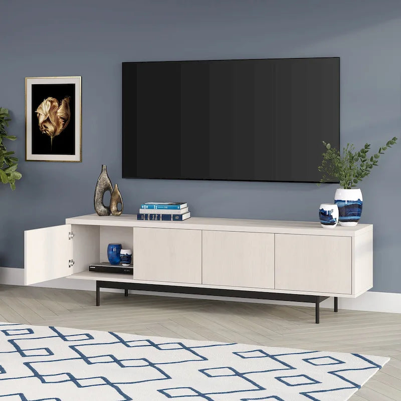 Meuble TV rectangulaire Abington pour téléviseurs jusqu'à 75 po - 69,5 po de large