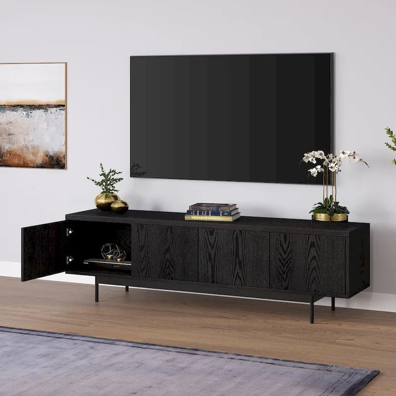 Meuble TV rectangulaire Abington pour téléviseurs jusqu'à 75 po - 69,5 po de large