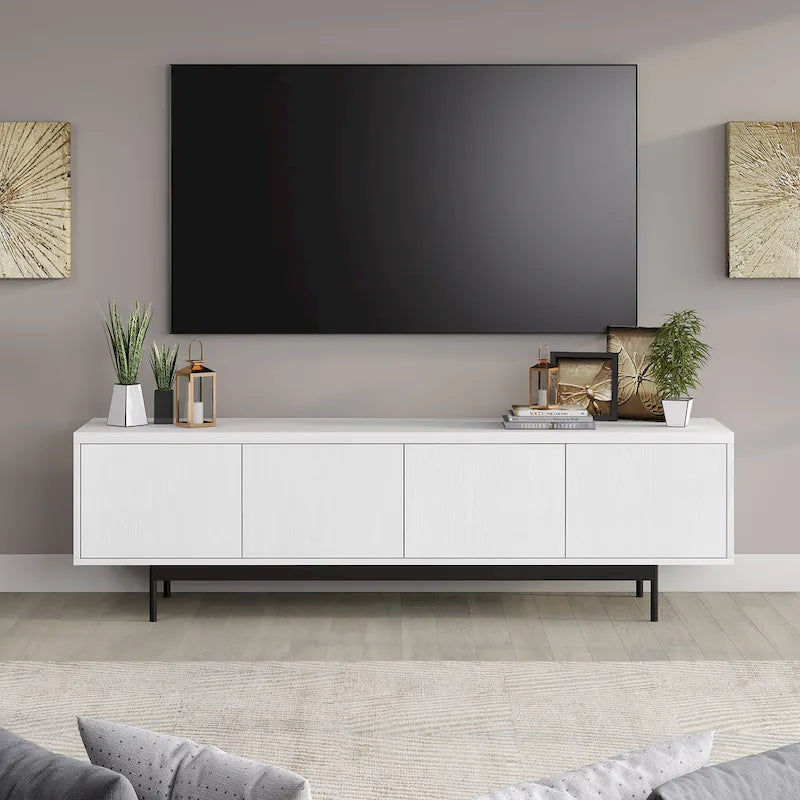 Meuble TV rectangulaire Abington pour téléviseurs jusqu'à 75 po - 69,5 po de large
