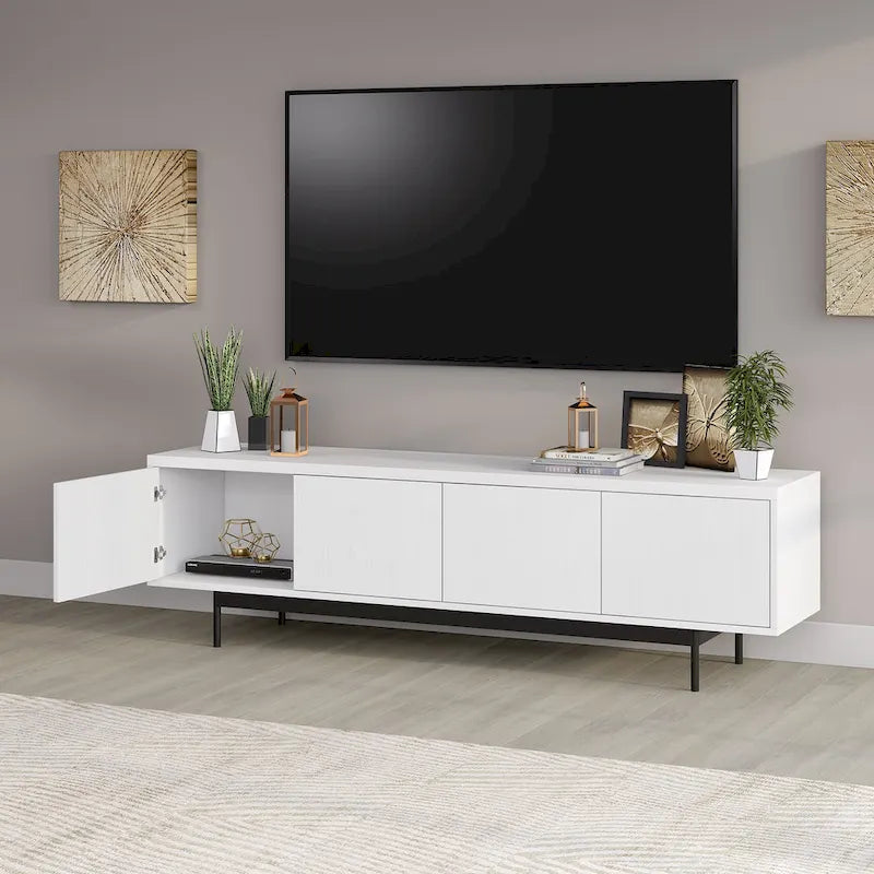 Meuble TV rectangulaire Abington pour téléviseurs jusqu'à 75 po - 69,5 po de large