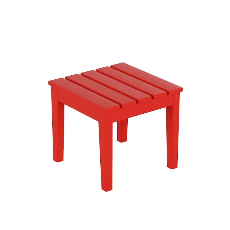 Chaise longue de piscine inclinable Polytrends Shoreside Modern Poly Eco-Friendly toutes saisons avec roues et table d'appoint (ensemble 3 pièces)
