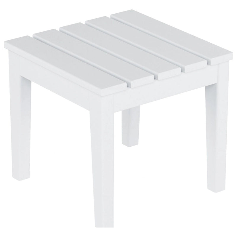 Chaise longue de piscine inclinable Polytrends Shoreside Modern Poly Eco-Friendly toutes saisons avec roues et table d'appoint (ensemble 3 pièces)