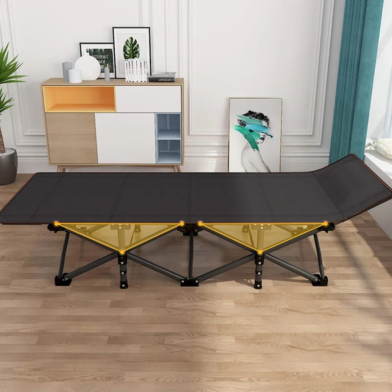 Lit de camping pliant 75 avec matelas de 8,4 cm, couchette portable