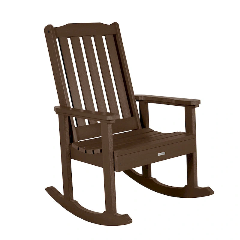 HIGHWOOD Ensemble de 3 : Deux fauteuils à bascule et une table d'appoint