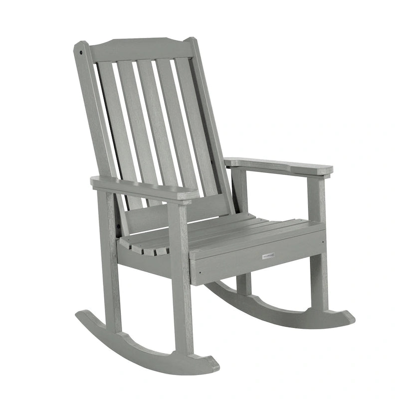 HIGHWOOD Ensemble de 3 : Deux fauteuils à bascule et une table d'appoint