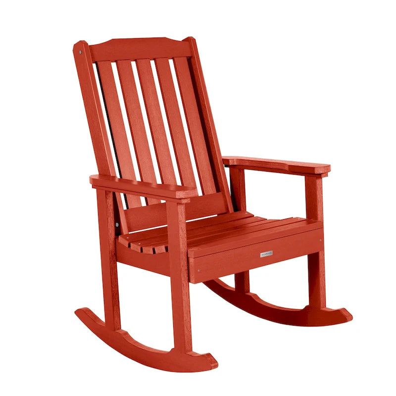 HIGHWOOD Ensemble de 3 : Deux fauteuils à bascule et une table d'appoint