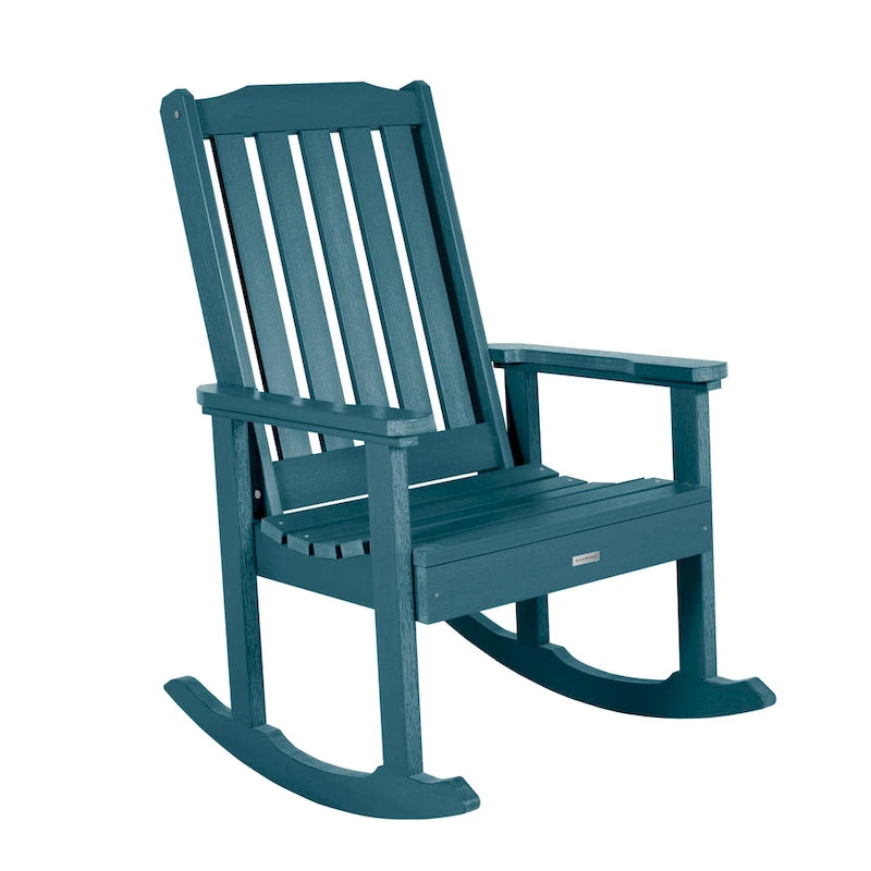HIGHWOOD Ensemble de 3 : Deux fauteuils à bascule et une table d'appoint
