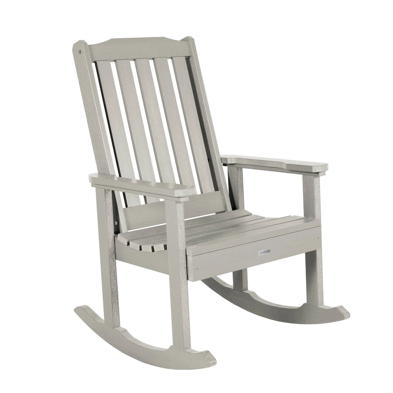 HIGHWOOD Ensemble de 3 : Deux fauteuils à bascule et une table d'appoint