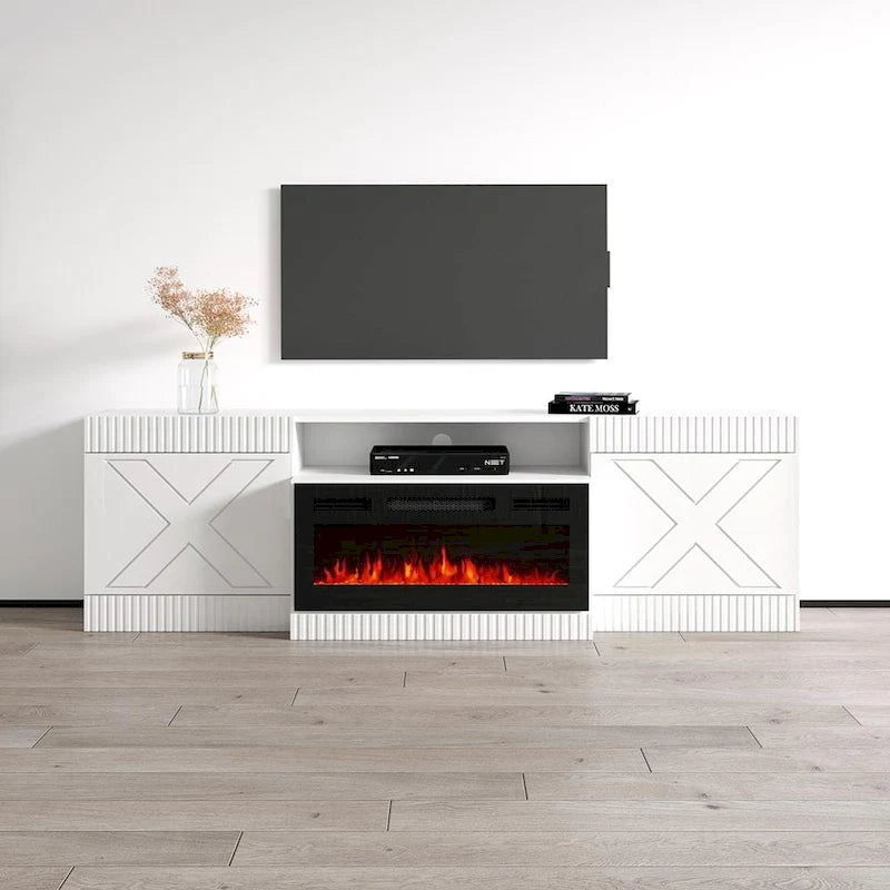 Excellent Meuble TV avec cheminée BL-01