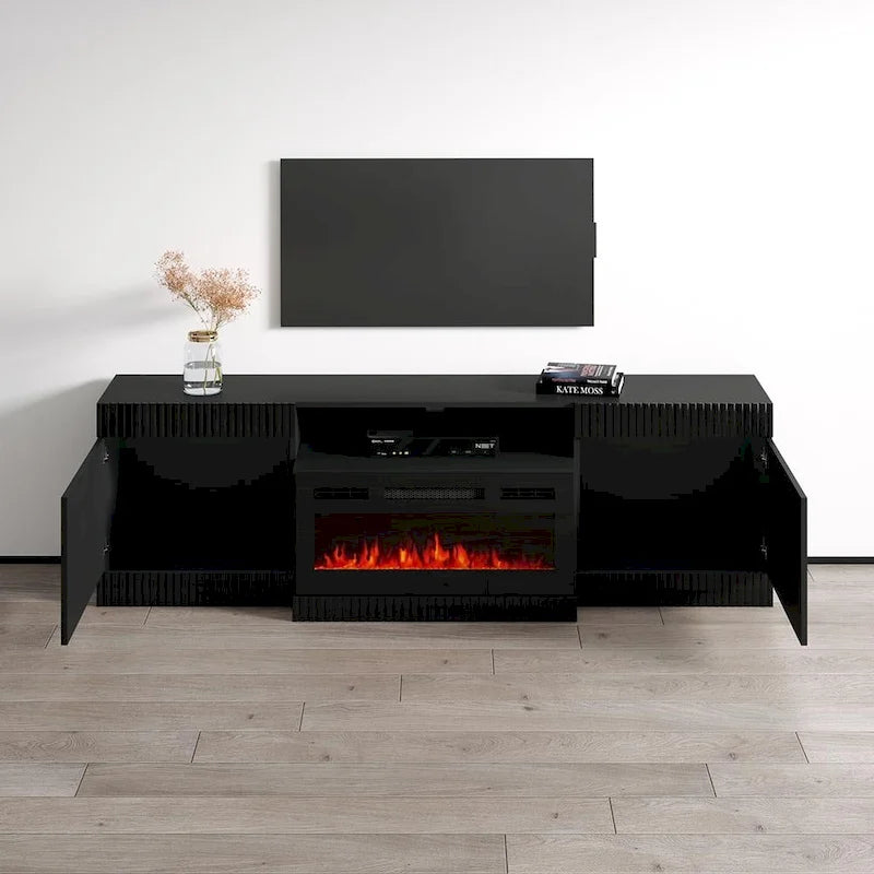 Excellent Meuble TV avec cheminée BL-01