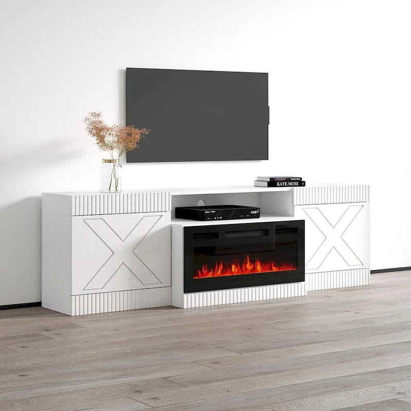 Excellent Meuble TV avec cheminée BL-01