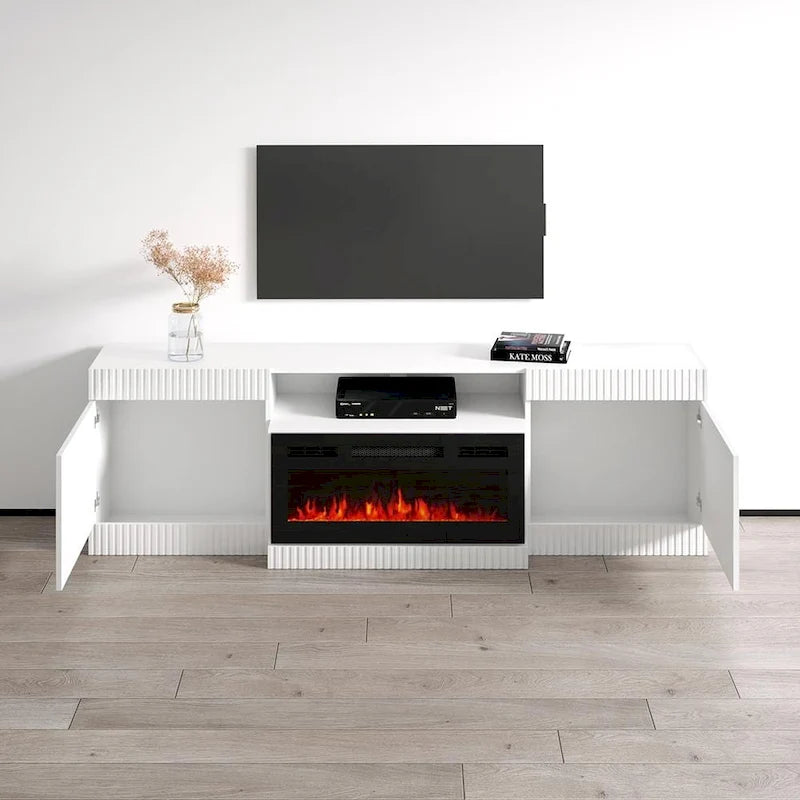 Excellent Meuble TV avec cheminée BL-01