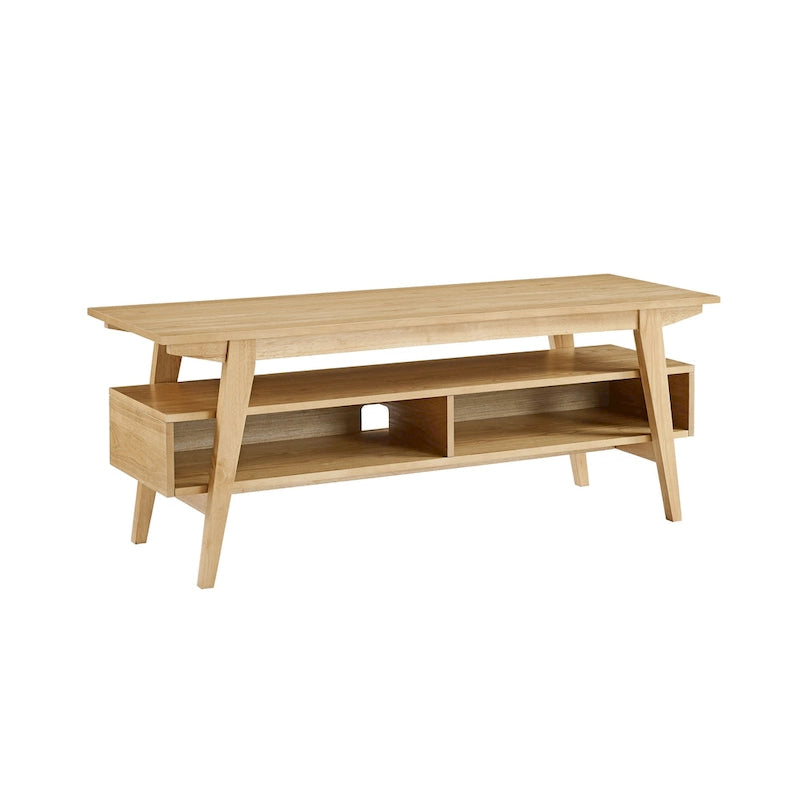 Meuble TV Middlebrook contemporain en bois massif, minimaliste, 47 pouces