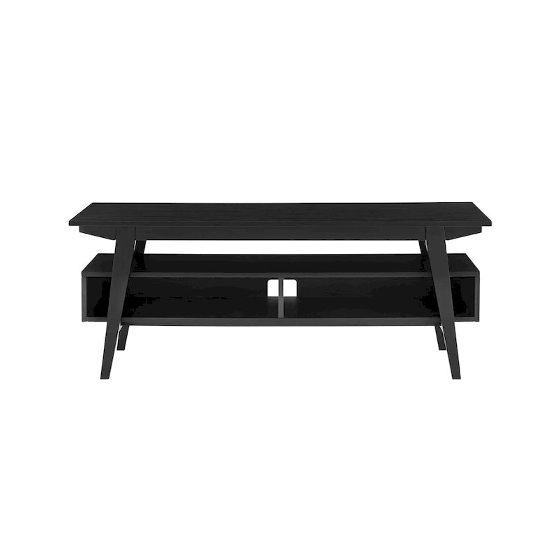 Meuble TV Middlebrook contemporain en bois massif, minimaliste, 47 pouces