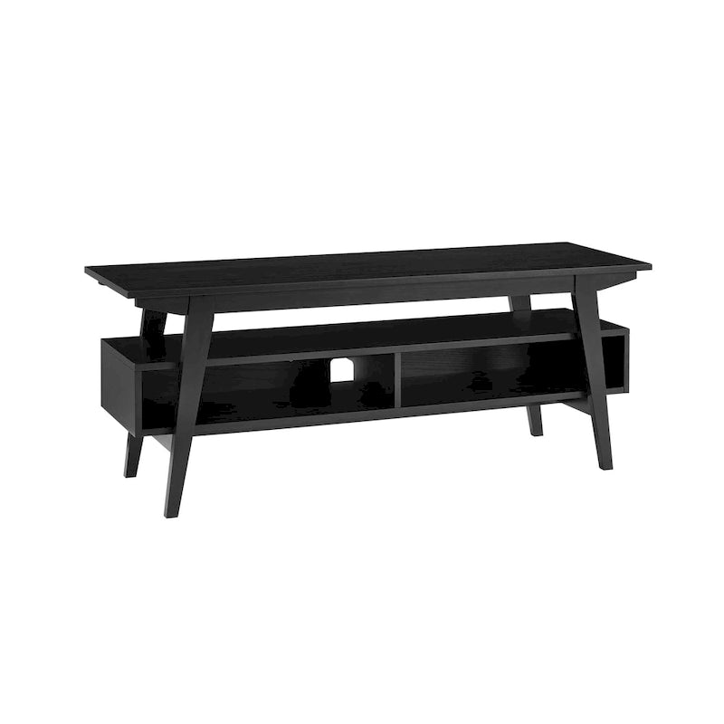 Meuble TV Middlebrook contemporain en bois massif, minimaliste, 47 pouces