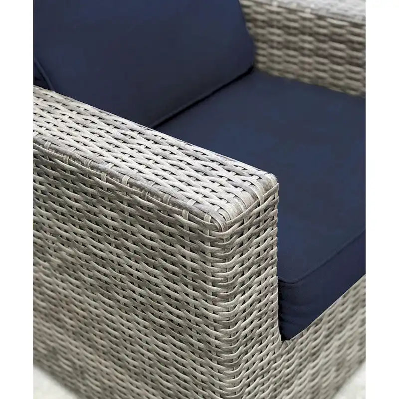 Ensemble de 11 pièces de salon modulable en osier/rotin avec coussins Sunbrella