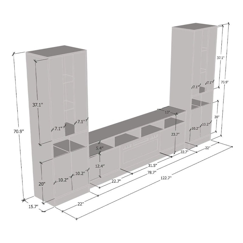 Centre de divertissement Disparo BL05-BK-BK