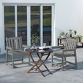 Outsunny Lot de 2 chaises de terrasse en HDPE, chaises de salle à manger d'extérieur avec accoudoirs et dossier à lattes, fauteuils d'extérieur