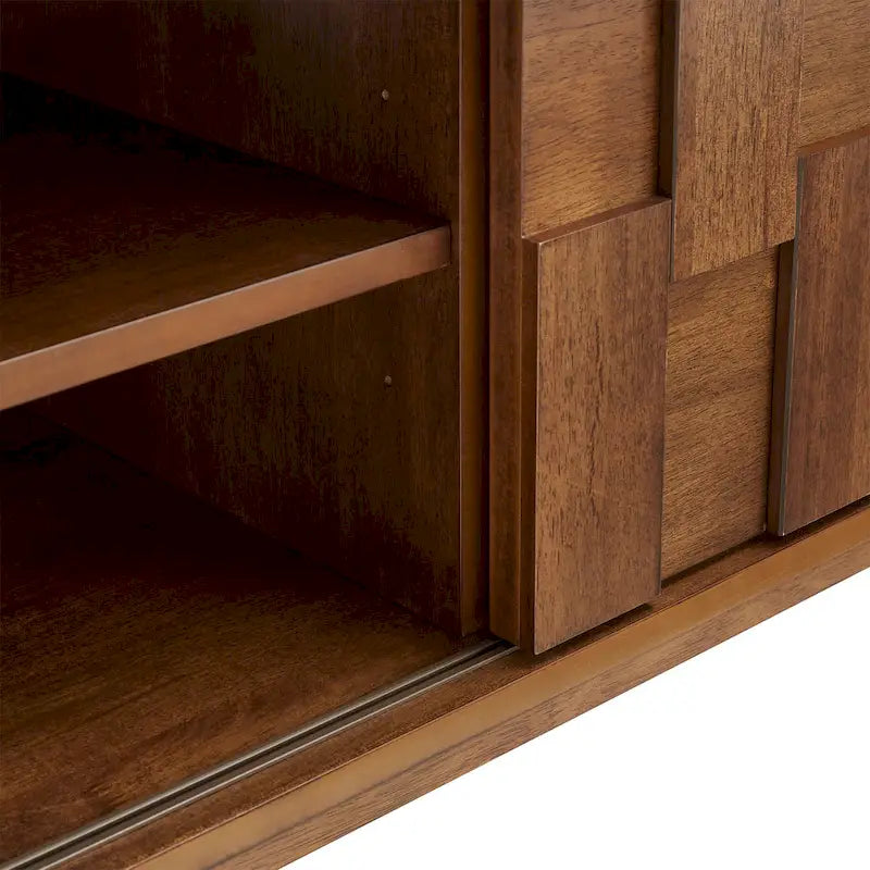Meuble TV 2 tiroirs en bois de style Mid-Century Kieran par iNSPIRE Q Modern