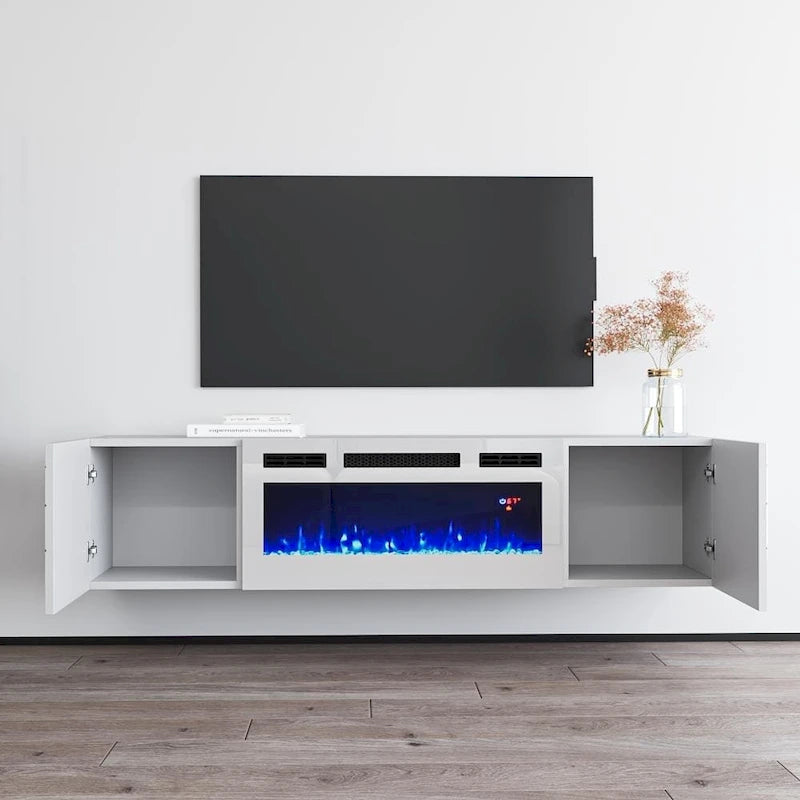 Meuble TV avec cheminée électrique London WH-EF 63
