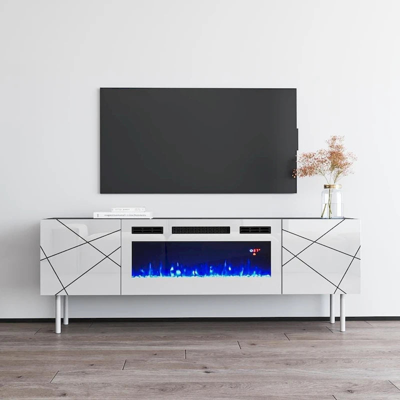 Meuble TV avec cheminée électrique London WH-EF 63