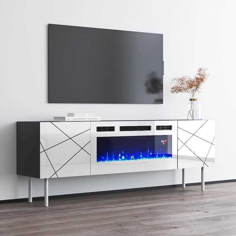 Meuble TV avec cheminée électrique London WH-EF 63