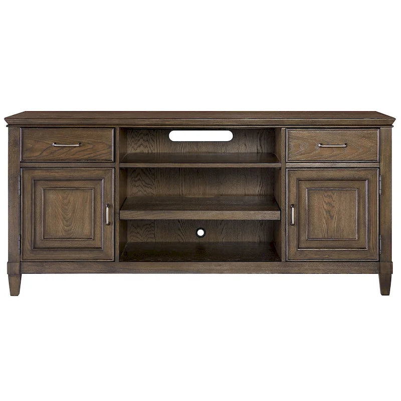 Console TV Origins by Alpine Newport Wood en chêne planchéifié