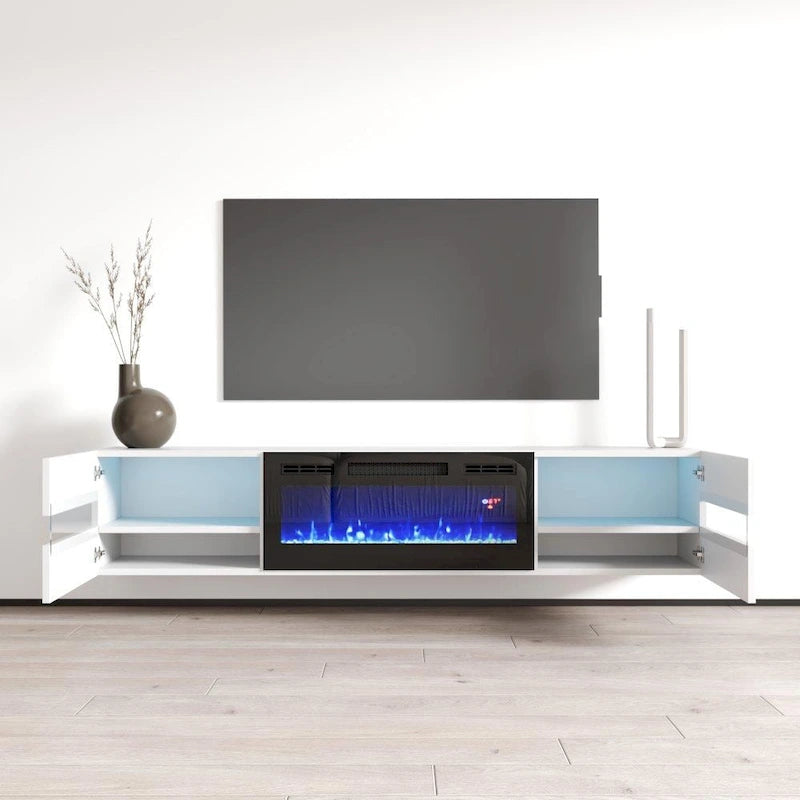Meuble TV Metro EF pour cheminée électrique murale 72