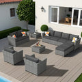 XIZZI Ensemble de canapés modulables d'extérieur 12 pièces (entièrement assemblé)