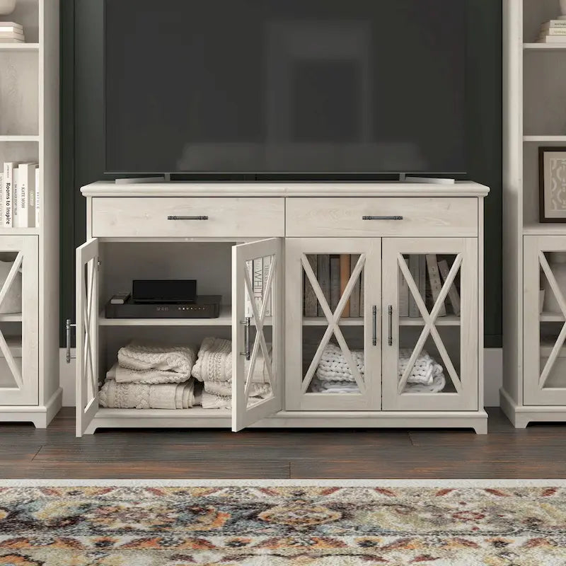 Meuble TV de ferme Lennox 60W pour téléviseur 75 pouces par Bush Furniture