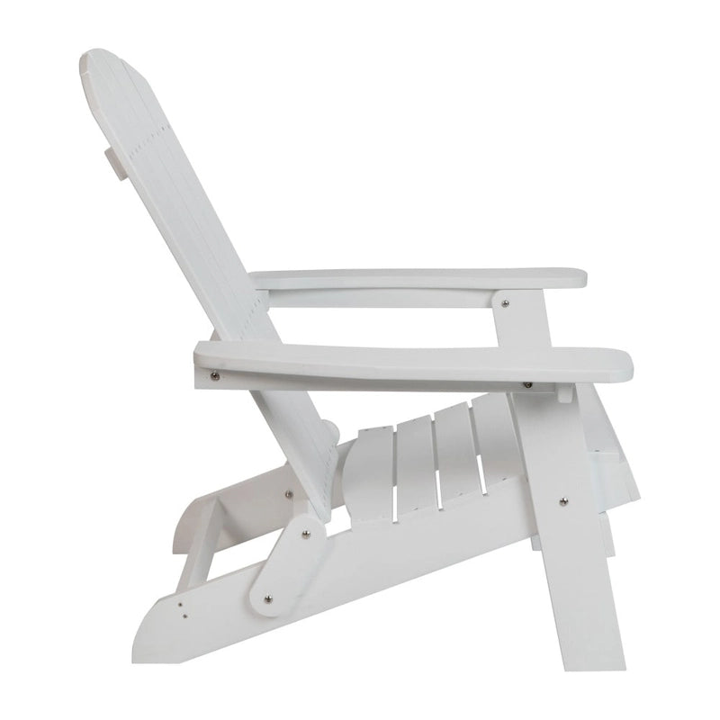 Chaise Adirondack pliante en polyrésine pour l'intérieur/l'extérieur (lot de 4)