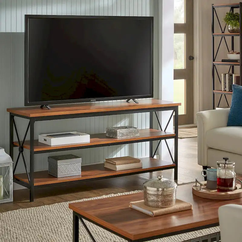Meuble TV Eulalia 62 po en métal pour téléviseurs jusqu'à 70 po par iNSPIRE Q Classic