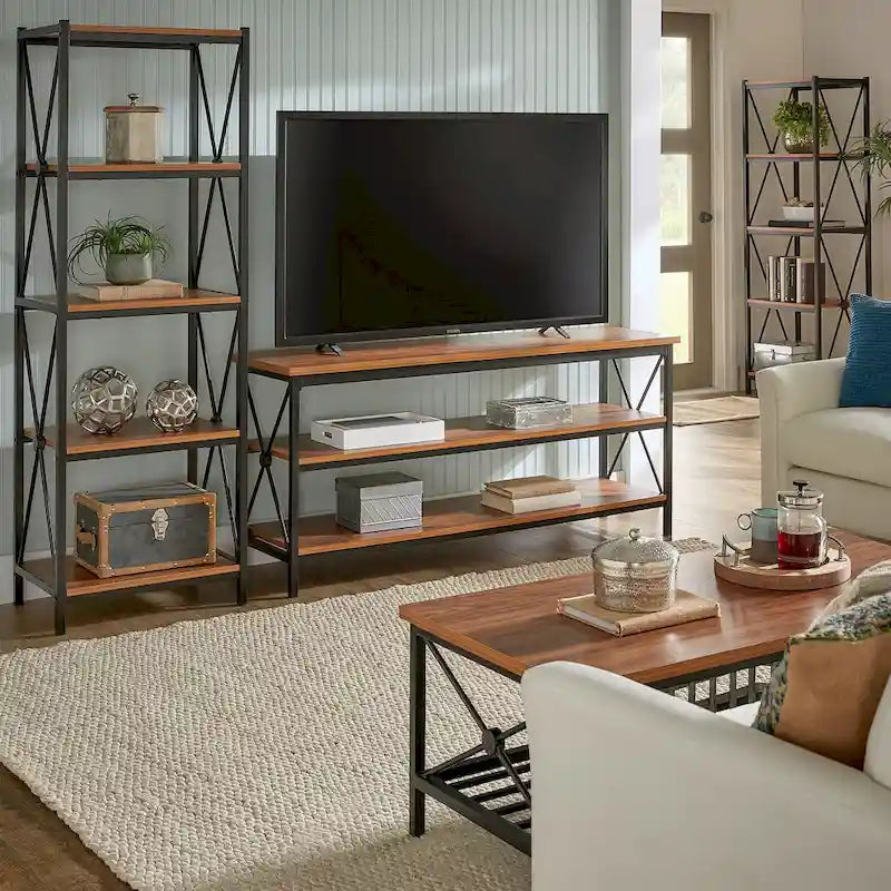 Meuble TV Eulalia 62 po en métal pour téléviseurs jusqu'à 70 po par iNSPIRE Q Classic