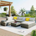 Ensembles de canapés modulaires de 8 pièces pour patio extérieur Leisure Zone