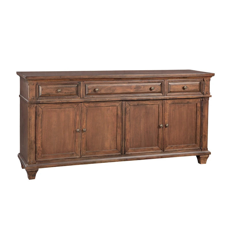 Meuble TV Harbor Point Rustic Cherry de 72 po – 72 po de largeur