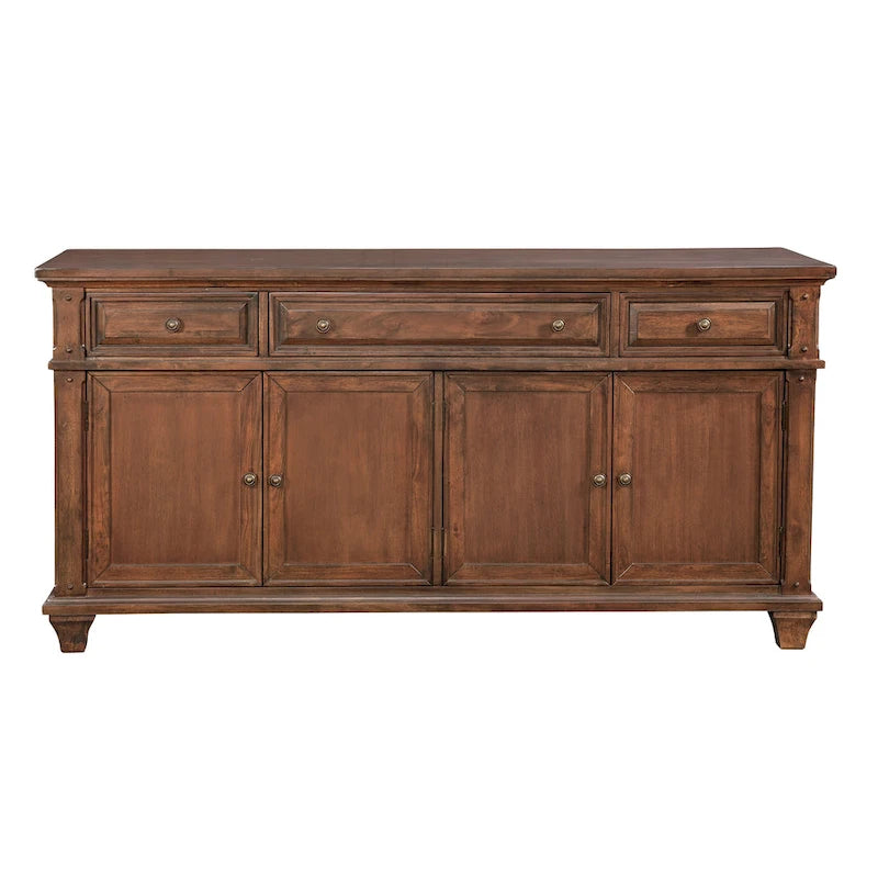 Meuble TV Harbor Point Rustic Cherry de 72 po – 72 po de largeur