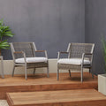Calvin 25.25 Chair Set of Two Gray by Real Flame