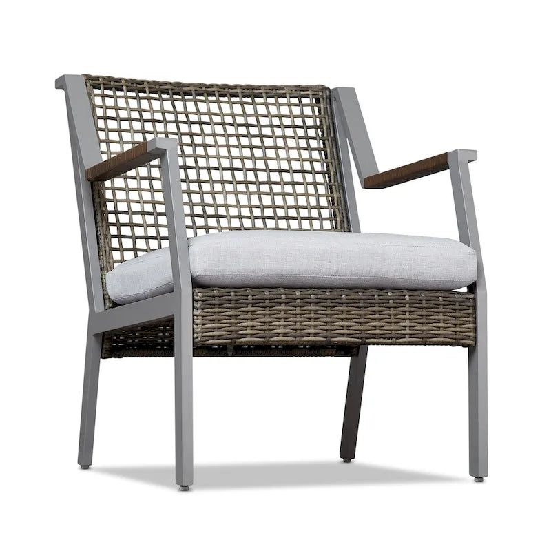 Ensemble de deux chaises Calvin 25.25 grises par Real Flame