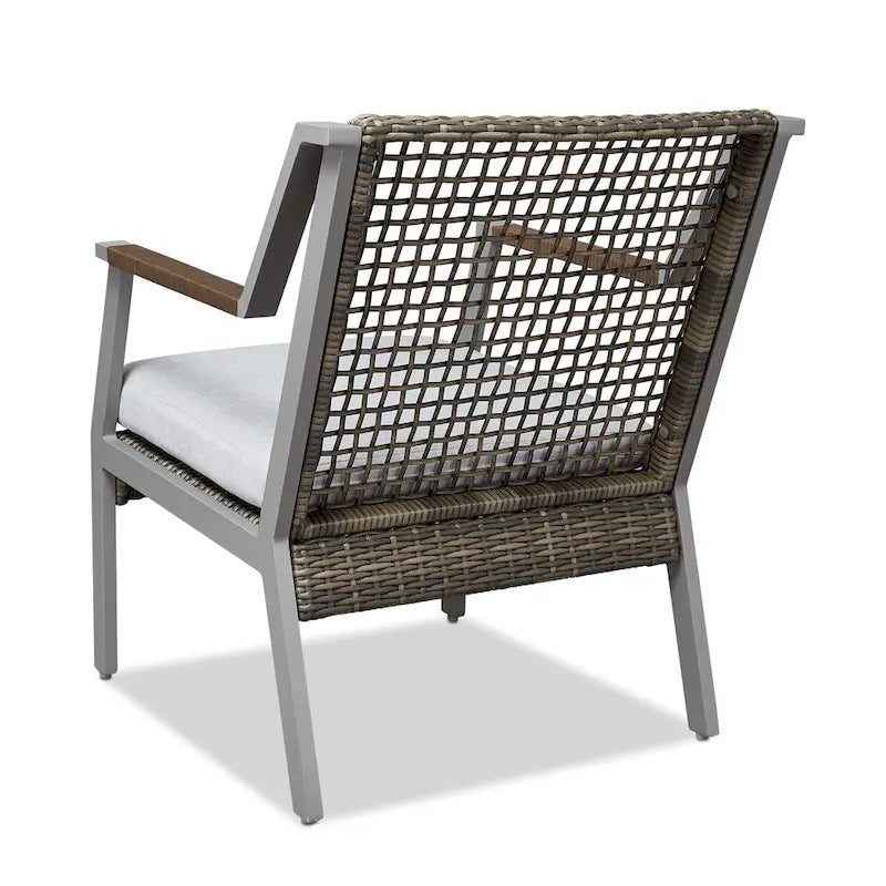 Ensemble de deux chaises Calvin 25.25 grises par Real Flame