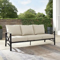 Crosley Kaplan Outdoor Metal Sofa - 79W x 30.5D x 32H