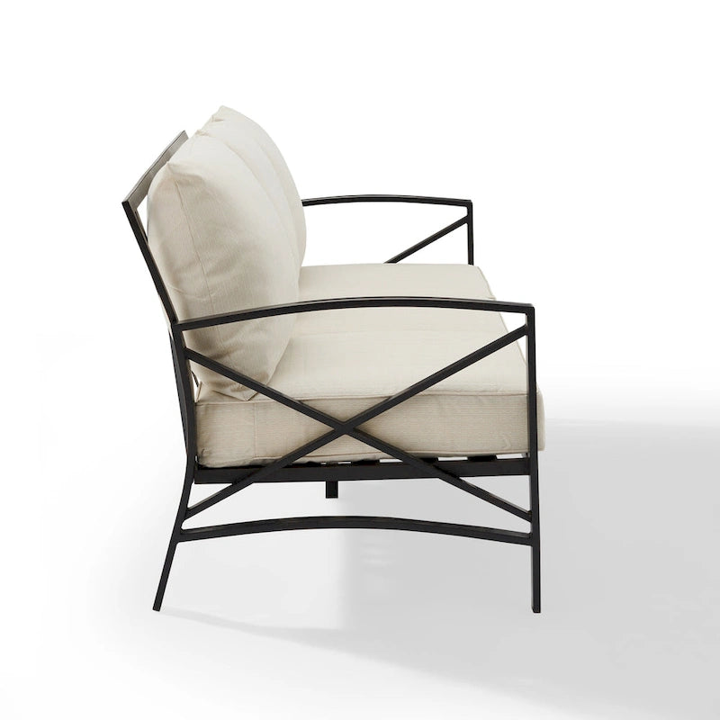 Canapé d'extérieur en métal Kaplan de Crosley - 79 po larg. x 30,5 po prof. x 32 po haut.