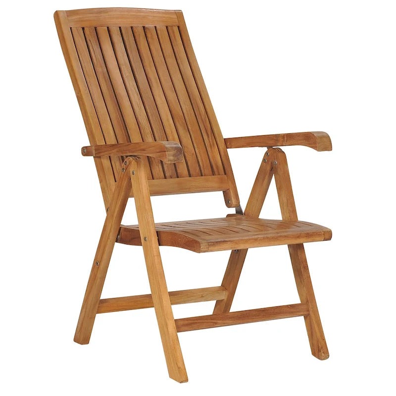 Chaise pliante et inclinable en bois de teck Chic Teak Miami