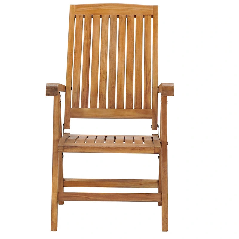Chaise pliante et inclinable en bois de teck Chic Teak Miami