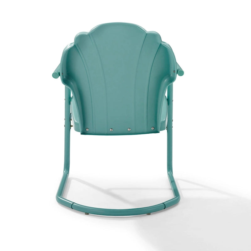 Lot de 2 fauteuils de jardin en métal Crosley Tulip - 24,5 l x 20,5 P x 32,88 H