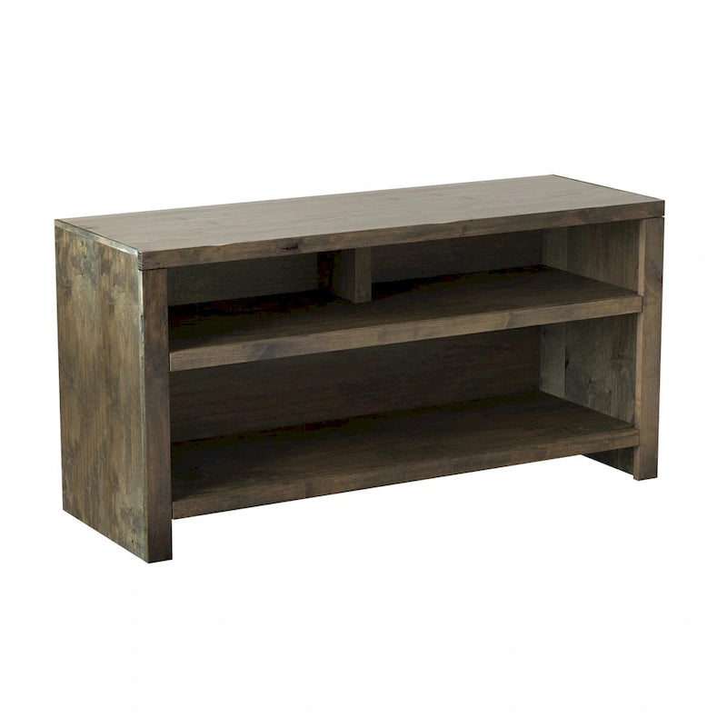 Meuble TV Bridgevine Home Joshua Creek de 48 pouces pour téléviseurs jusqu'à 55 pouces, aucun assemblage requis, finition bois de grange