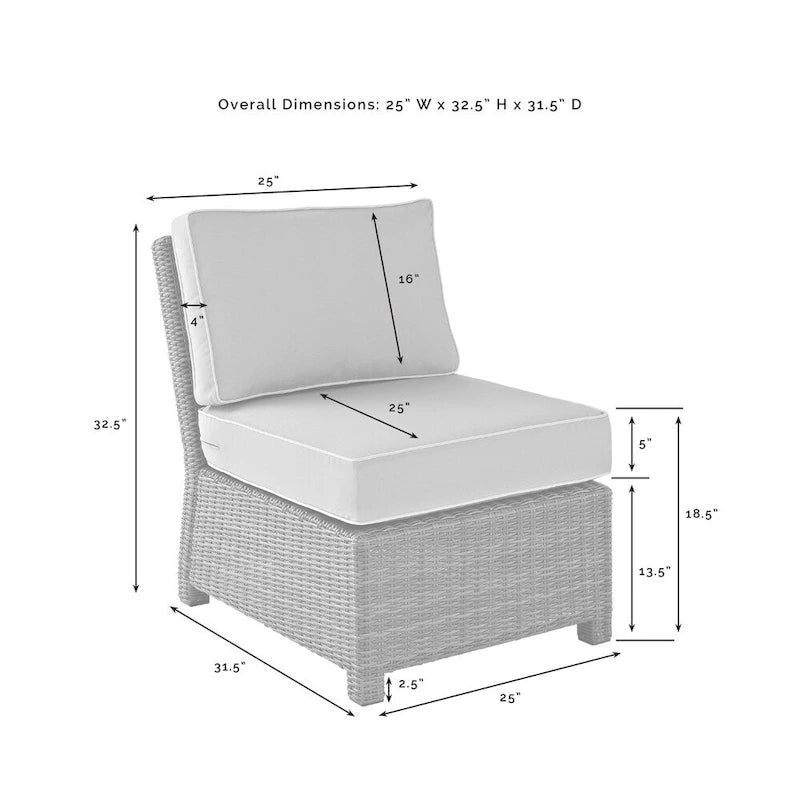 Ensemble de mobilier d'extérieur 5 pièces en osier Crosley Bradenton avec coussins sangria