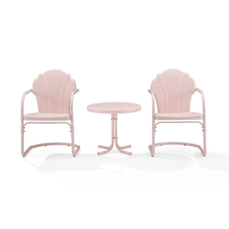 Ensemble de 3 fauteuils d'extérieur en métal Crosley Tulip