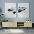 Meuble TV bas moderne du milieu du siècle Glenwillow Home Atlas 78 x 20