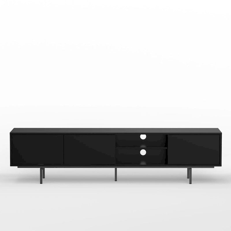 Meuble TV bas moderne du milieu du siècle Glenwillow Home Atlas 78 x 20
